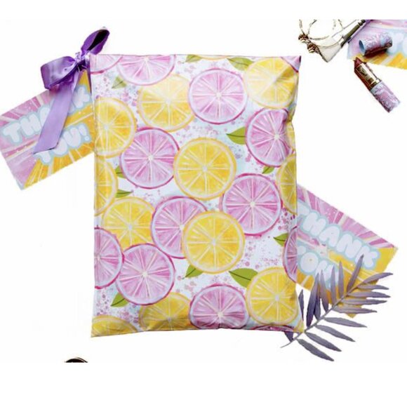 25 Lemonade10x13 designer poly mailer - Picture 1 of 1